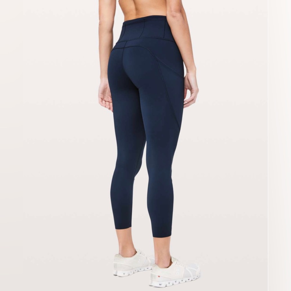 Lululemon Fast & Free 7/8 Tight II *Non-Reflective Nulux 25" True Navy